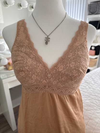 nutmeg spice martini slip dress