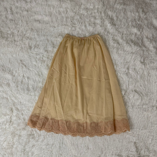 japanese brand silk midi skirt
