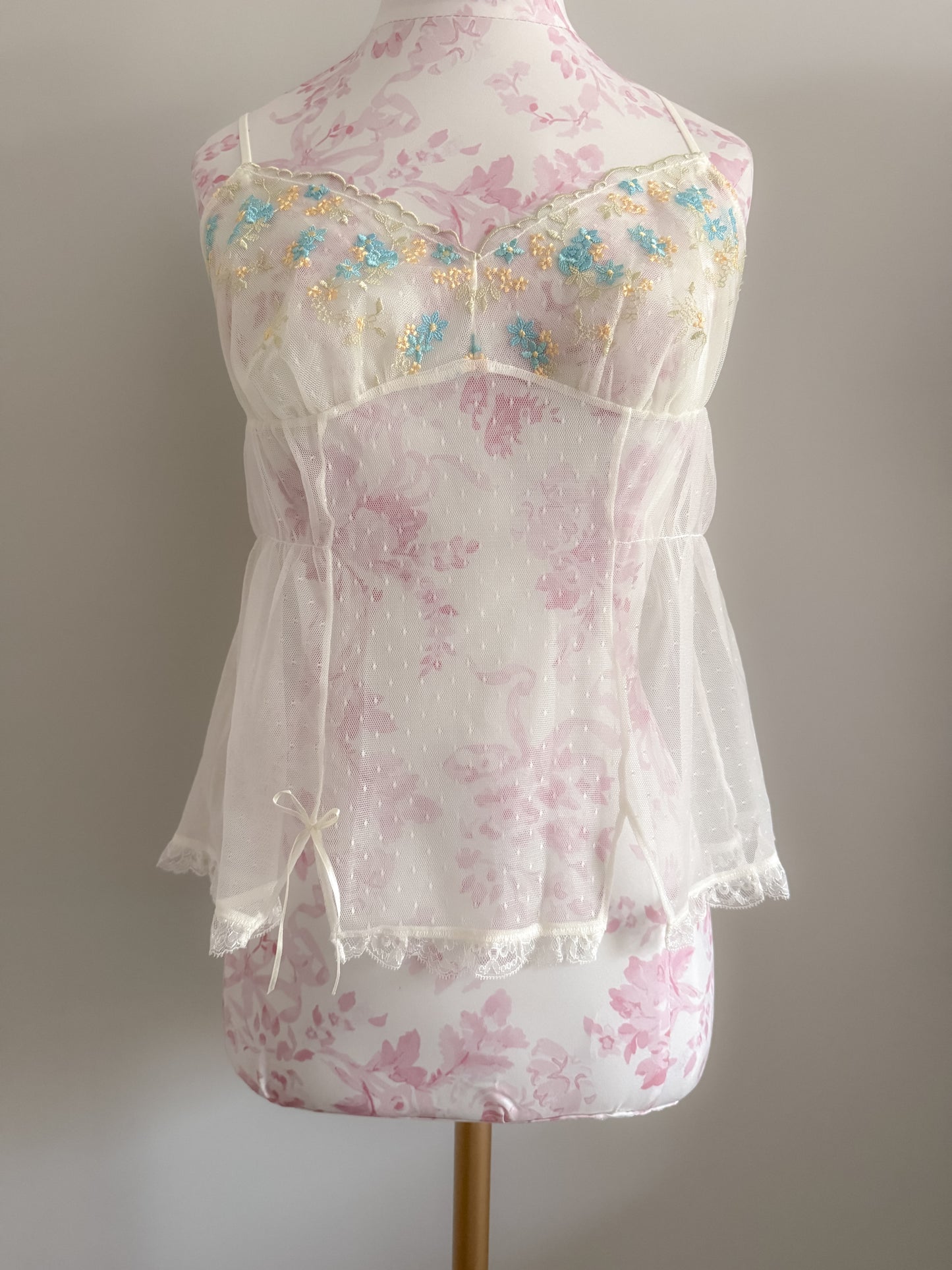 seafoam jasmine twist cocktail camisole