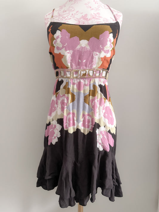 hibiscus plum negroni cocktail dress