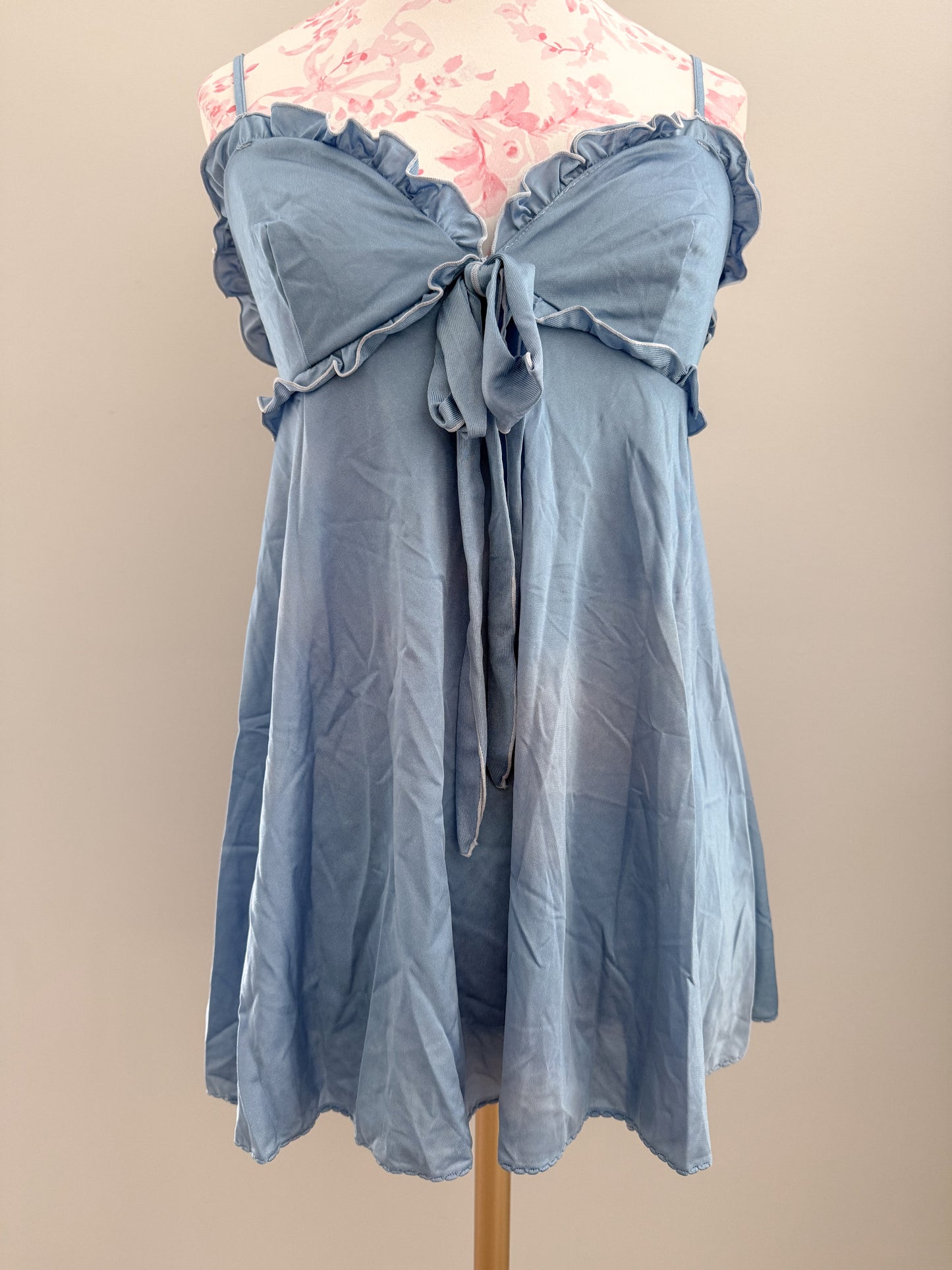 blueberry crystal dream martini slip dress