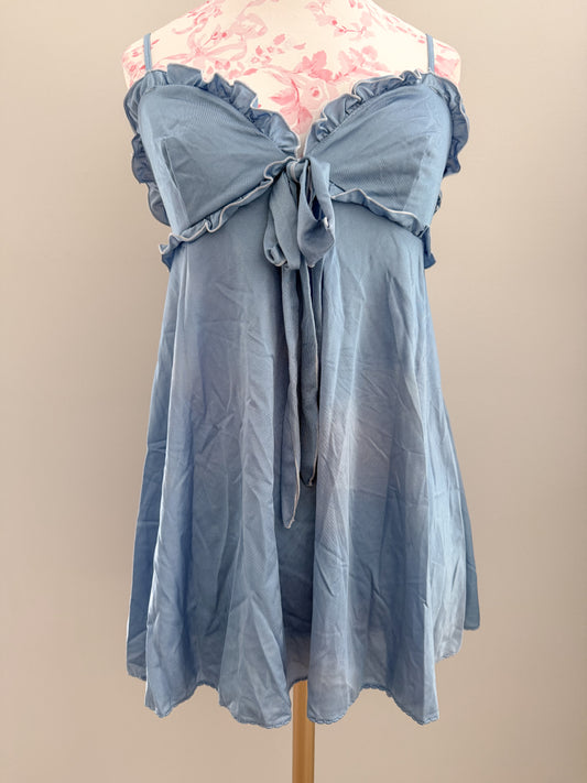 blueberry crystal dream martini slip dress