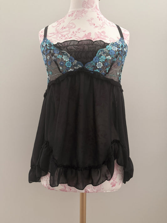 black tidal mist martini camisole