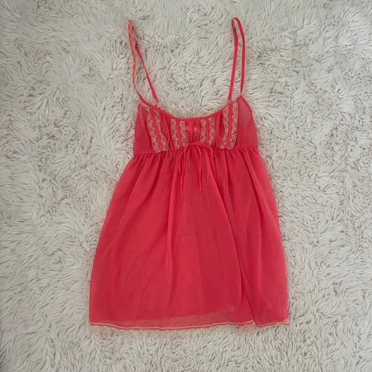 vintage victoria’s secret mesh lace slip dress