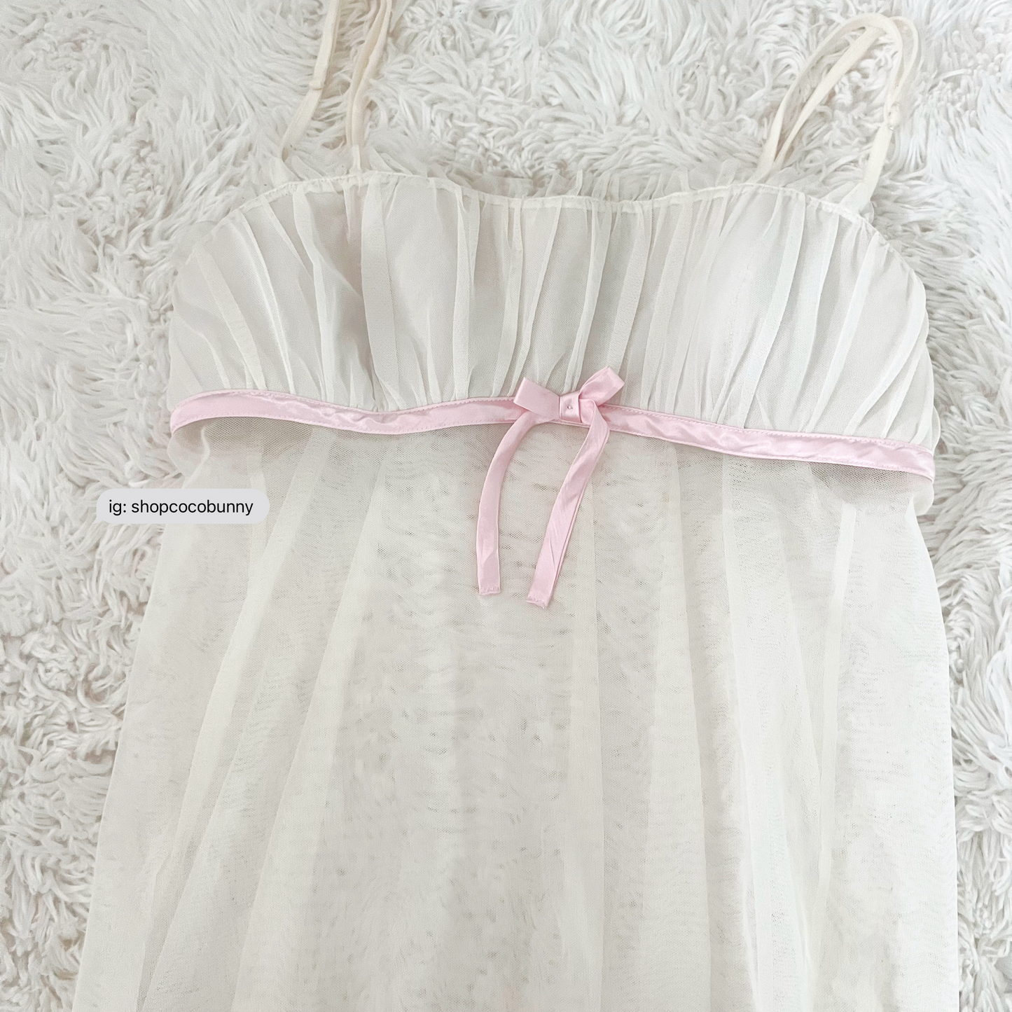 fantasies pink ribbon slip dress