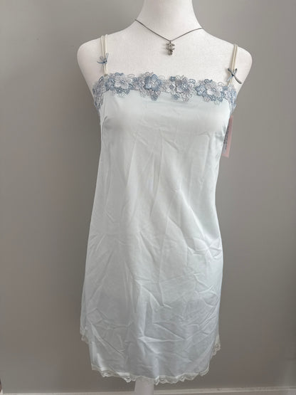 blue fairy martini slip dress