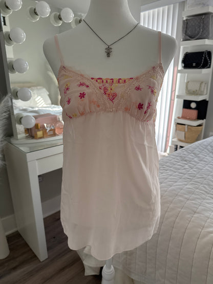 pink glow pineapple cocktail camisole
