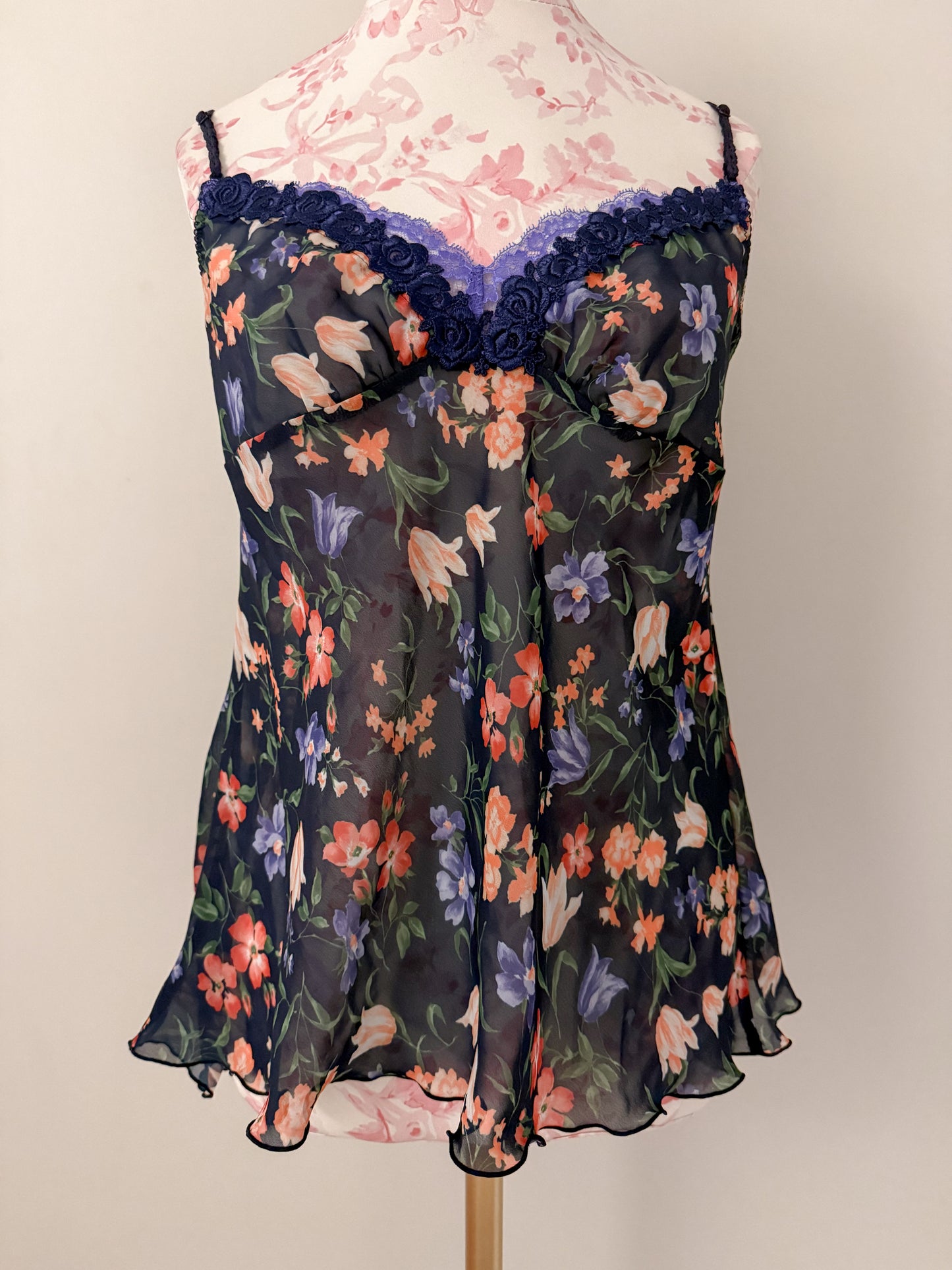 blackcurrant floral fizz liqueur camisole