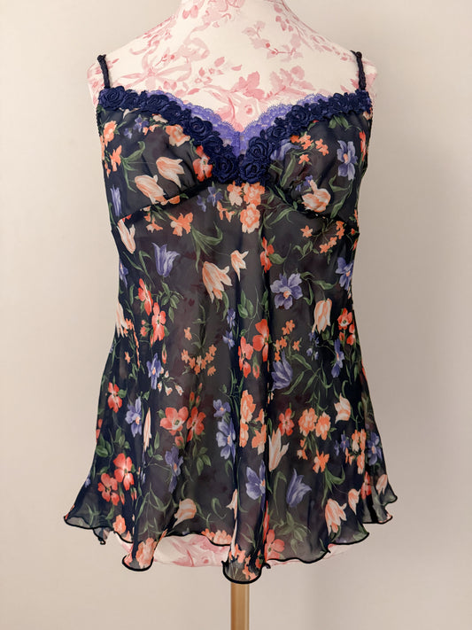 blackcurrant floral fizz liqueur camisole