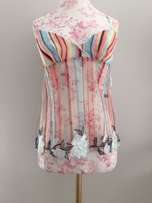 frost stripe berry bellini camisole