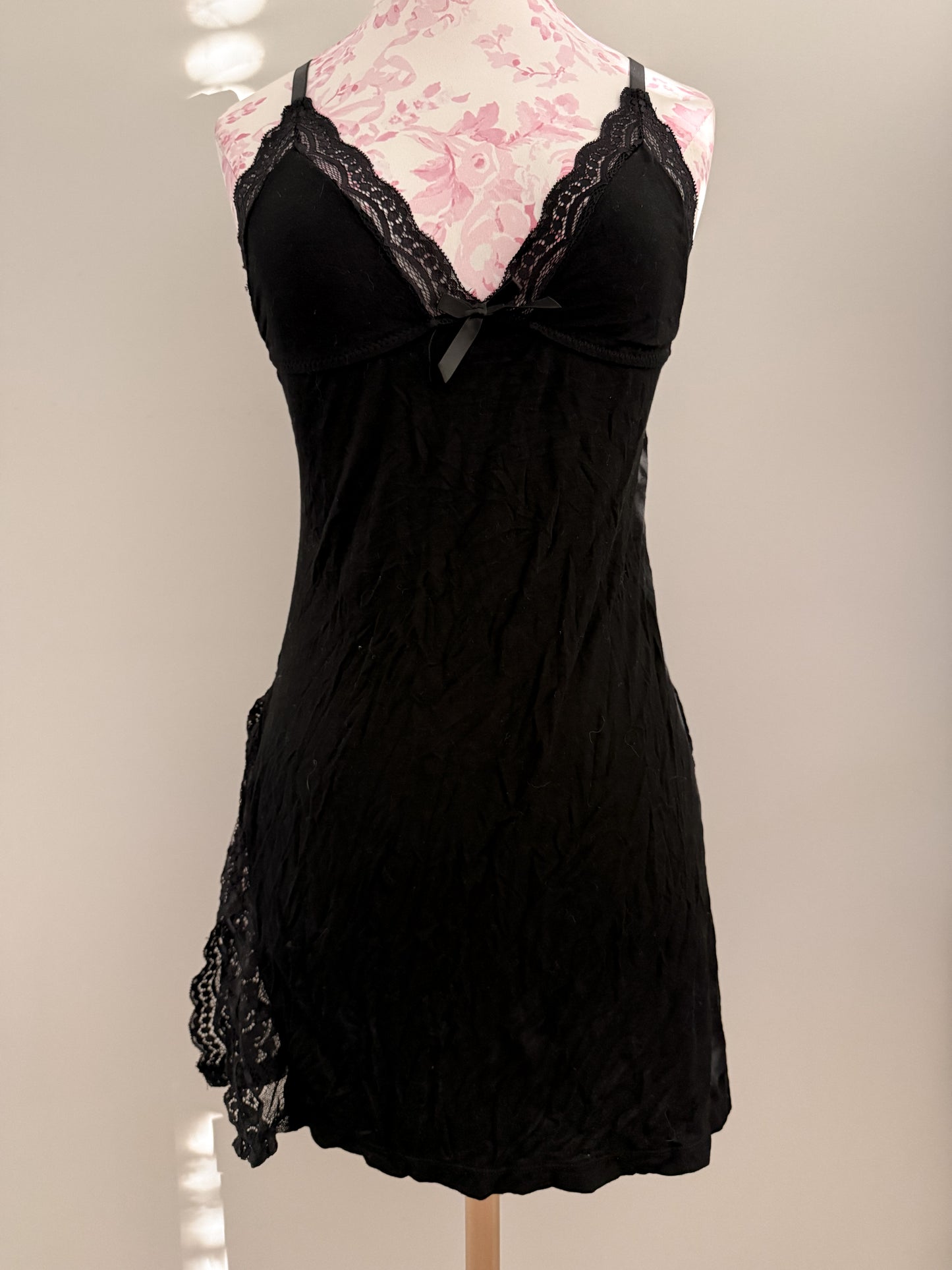 night berry bloom espresso slip dress
