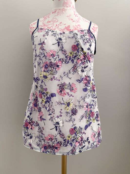 winter floral mist martini camisole