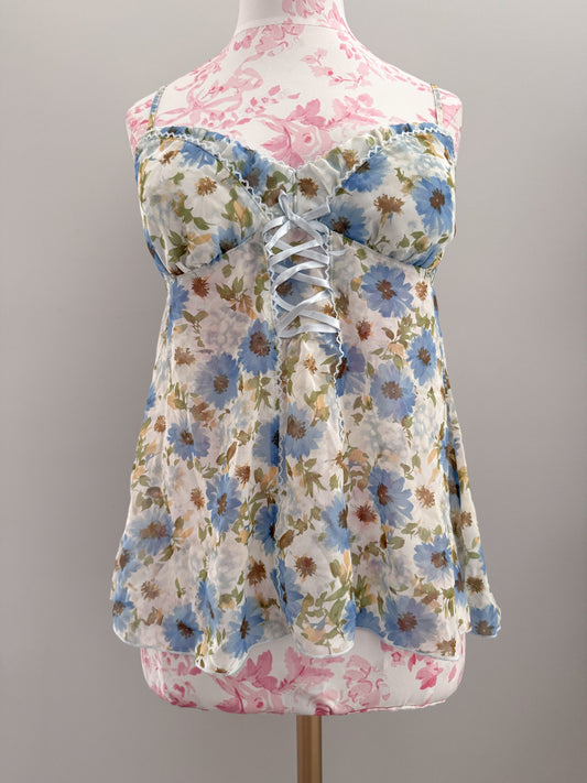 blueberry mint drop martini camisole