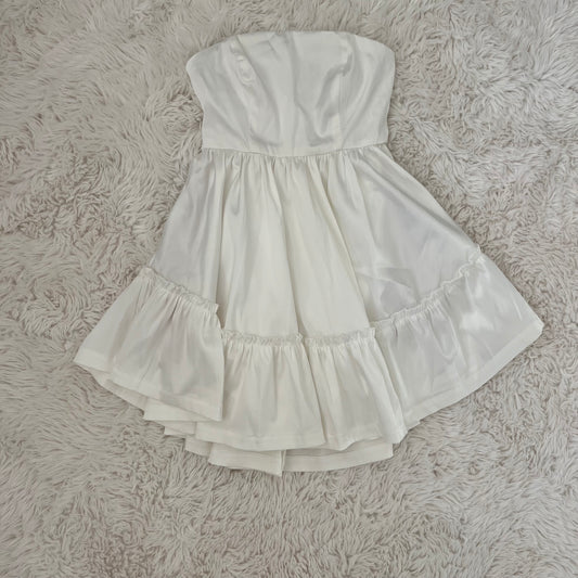 the style soiree satin sleeveless cupcake dress