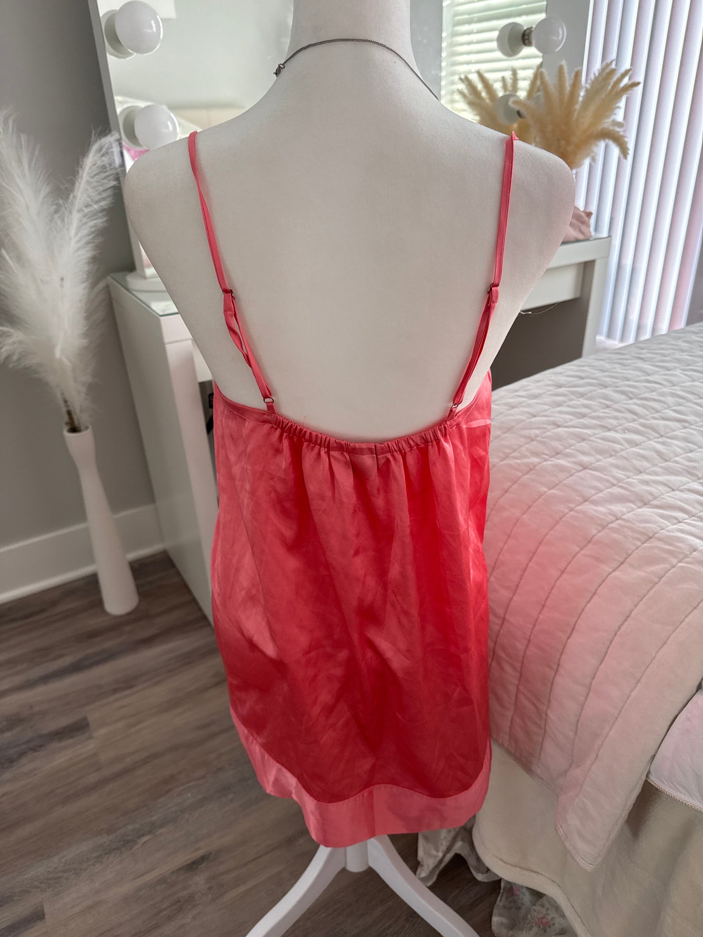 victoria’s secret statement bow slip dress