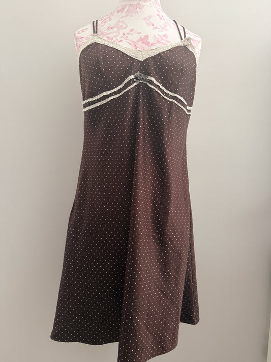 mocha cream blitz martini slip dress