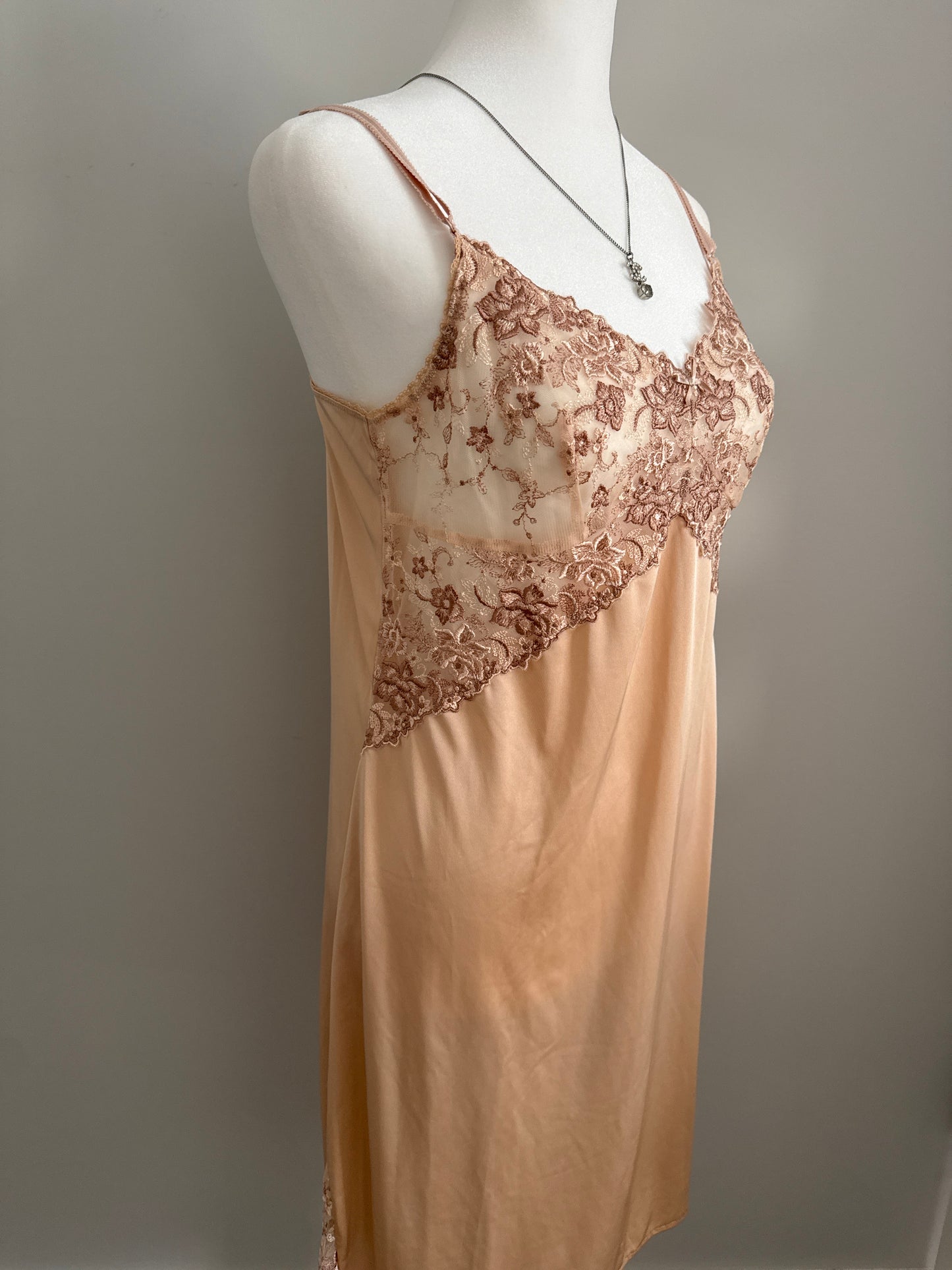 apricot rum punch slip dress