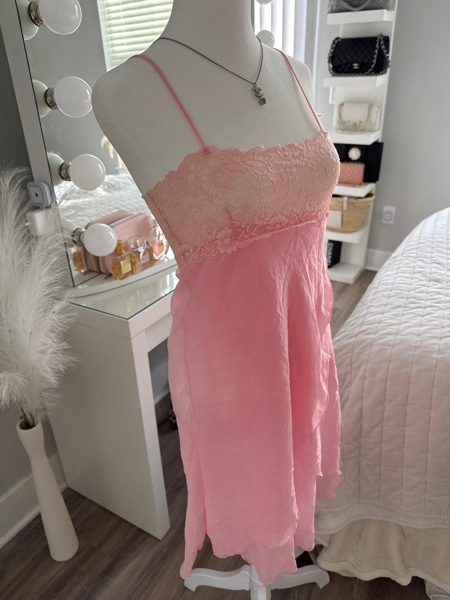 pink peony spritz cocktail slip dress