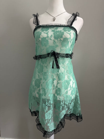 blueberry aqua colada cocktail slip dress