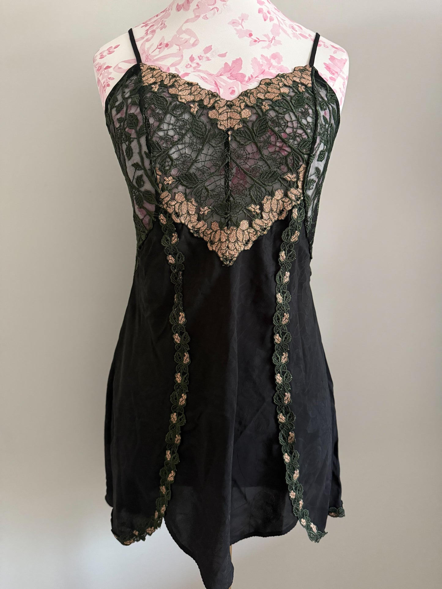 midnight garden bellini cocktail slip dress