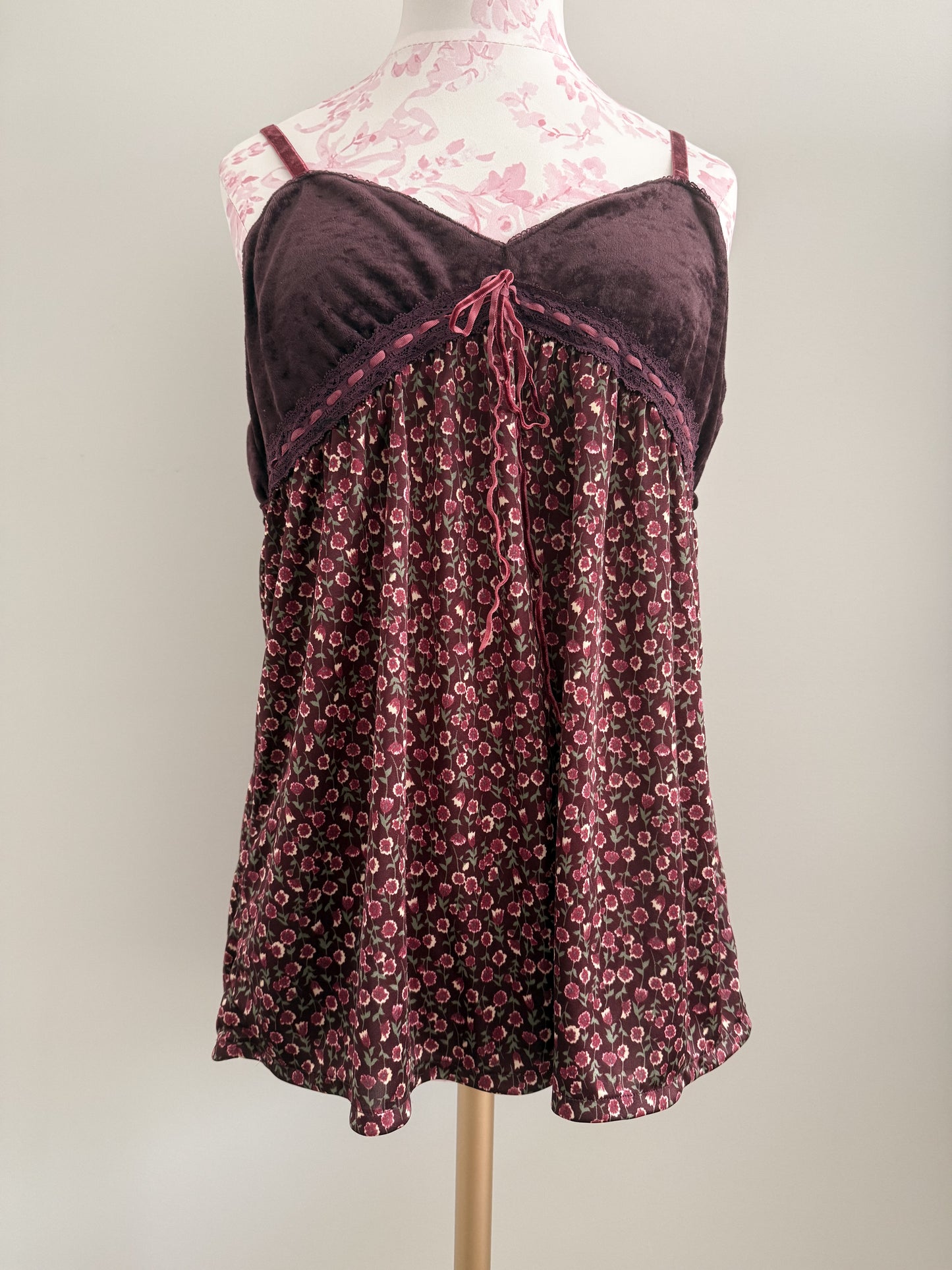 chocolate rose martini slip dress