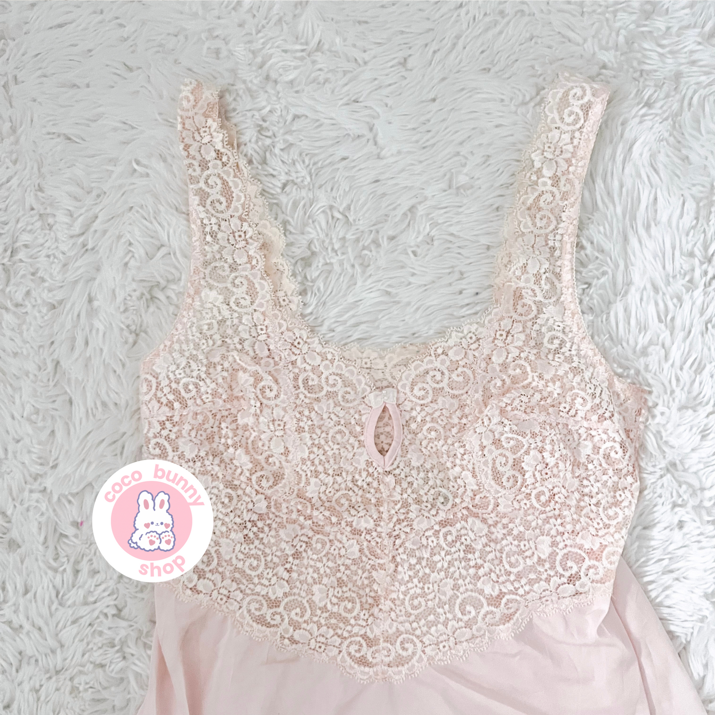 vintage vivien floral lace pink camisole