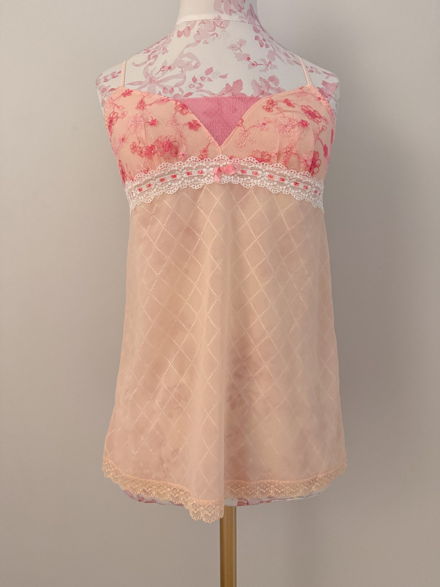 peach honey twist mimosa babydoll