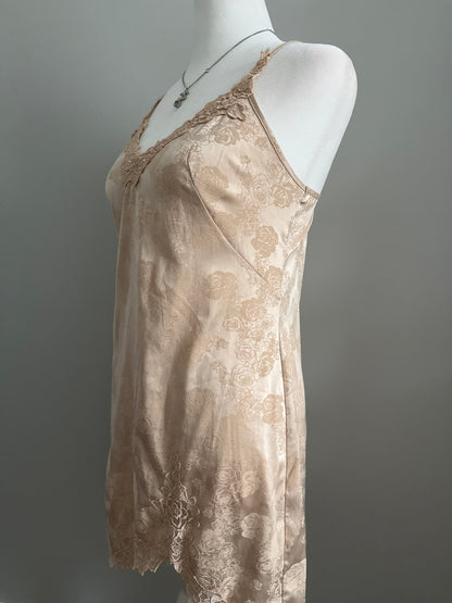 golden hour champagne slip dress
