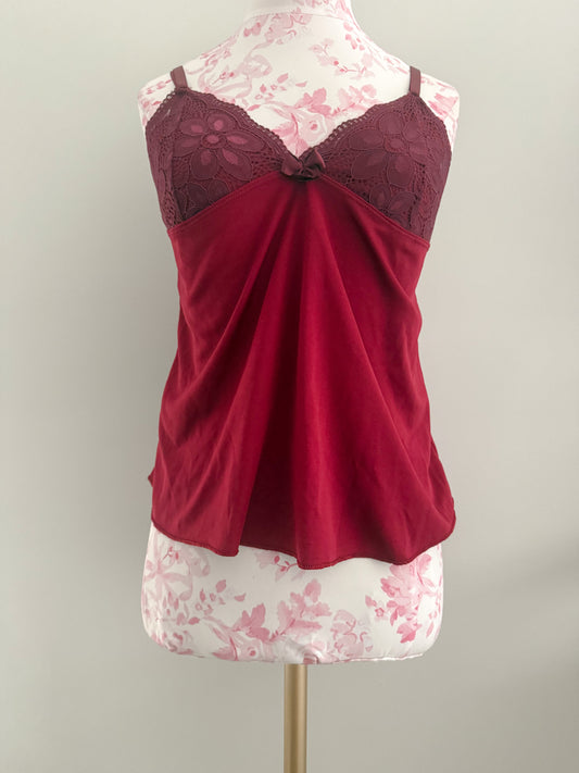 crystal cherry drop martini camisole