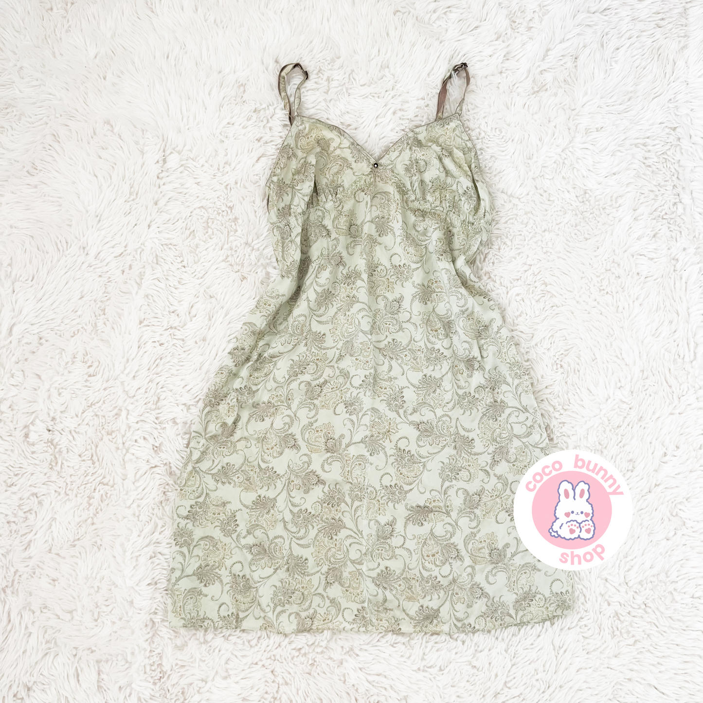 vintage victoria's secret paisley slip dress