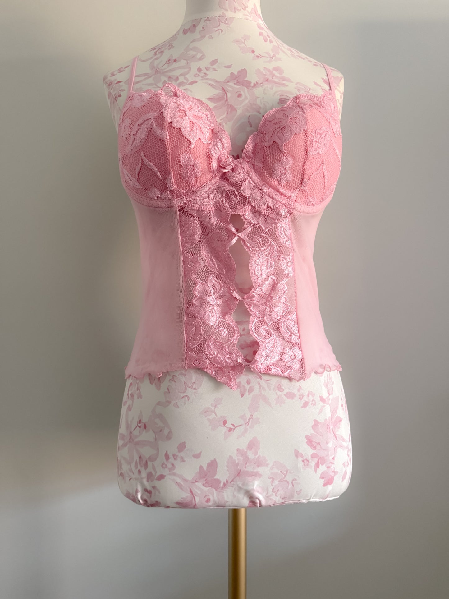 pink cantaloupe citrus martini corset