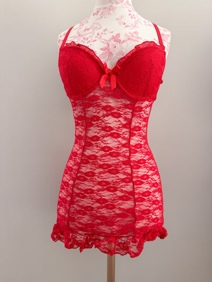 cherry glaze fizz martini babydoll