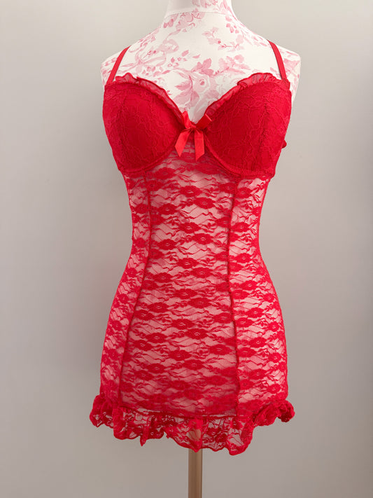 cherry glaze fizz martini babydoll