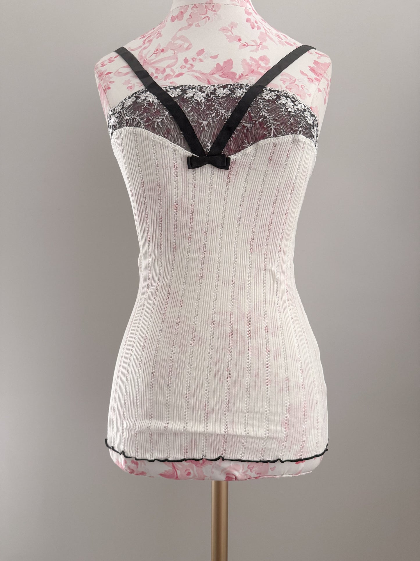 crystal noir petal bellini camisole