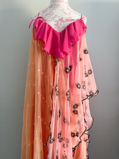 mango honey tide spritz slip dress