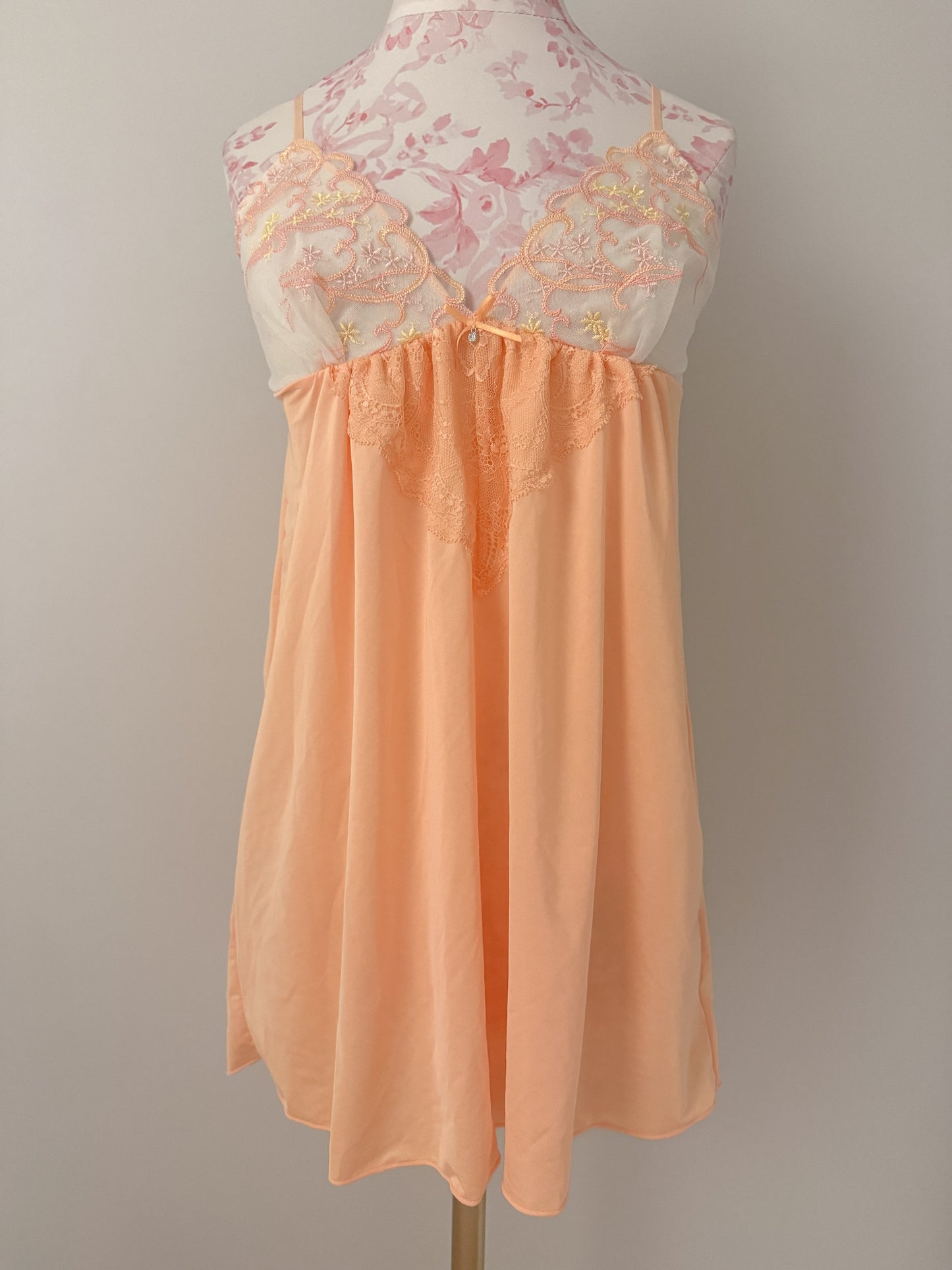 peach sunrise swirl mimosa babydoll