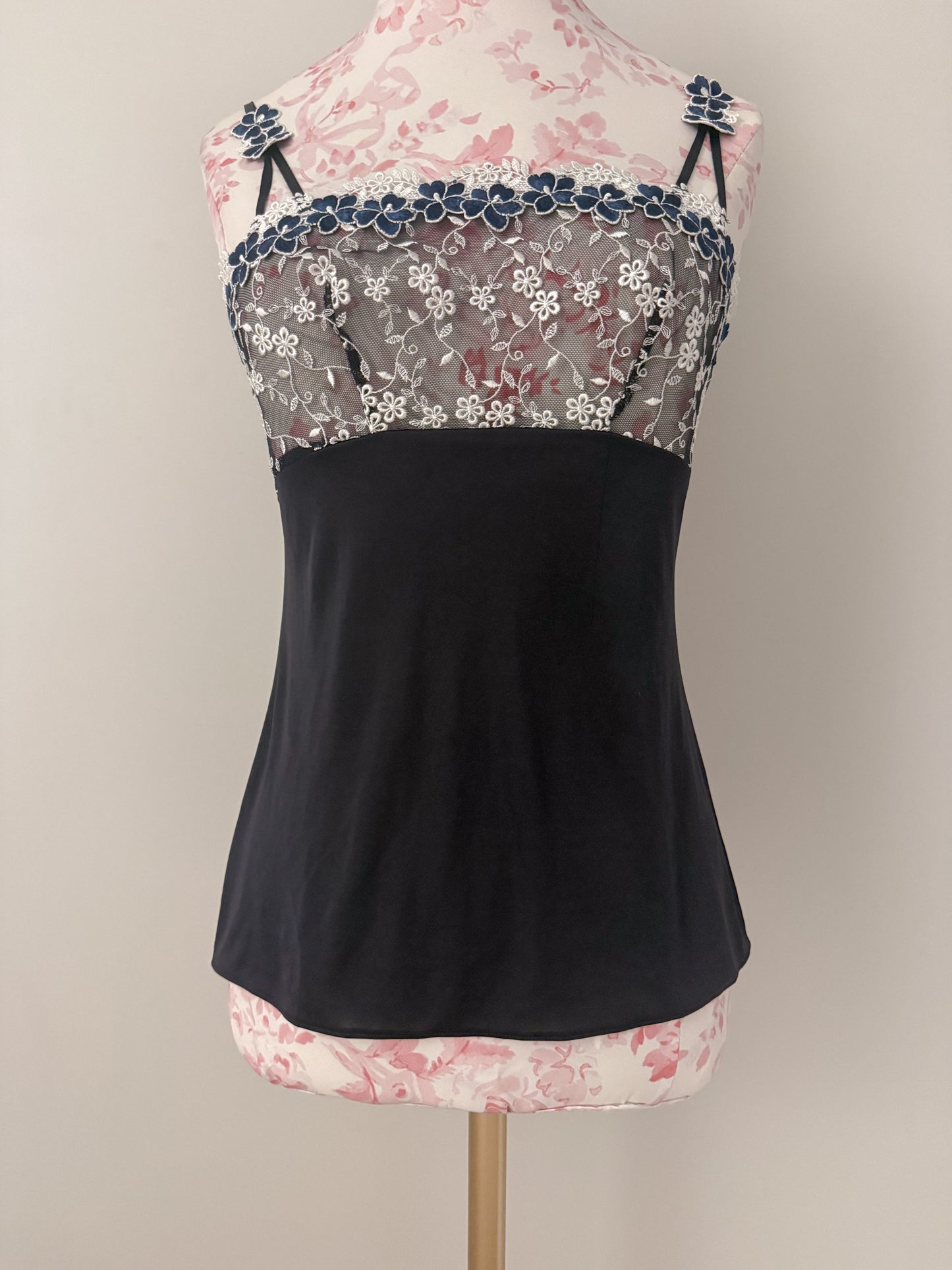 blue petal ripple mojito camisole