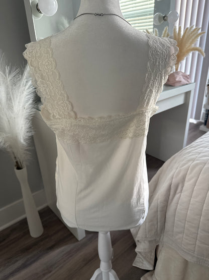 white cranberry cosmopolitan camisole