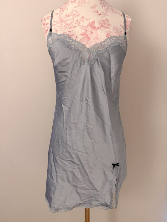 powder blue cloud martini slip dress