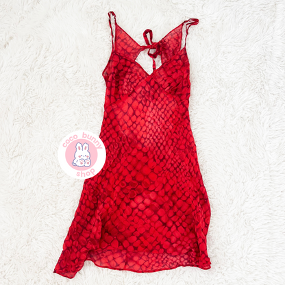 victoria secret red slip dress victoria secret spicy snake print slip dress – shop coco bunny