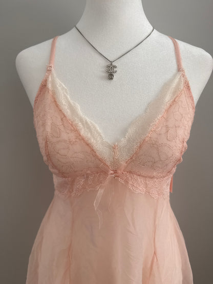 pink taffy martini slip dress