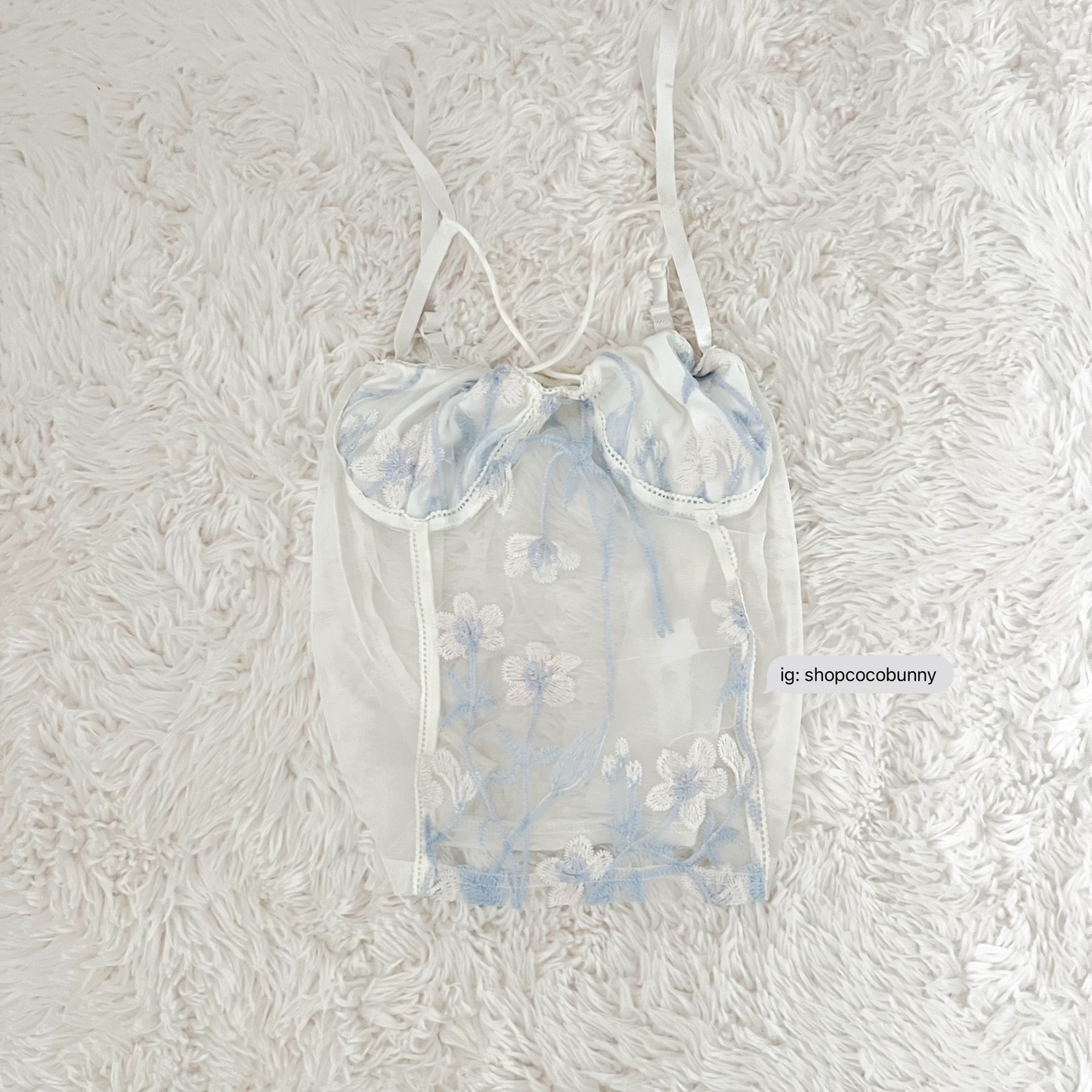floral embroidery pastel camisole