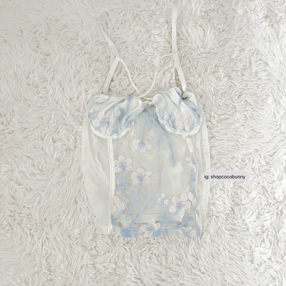 floral embroidery pastel camisole