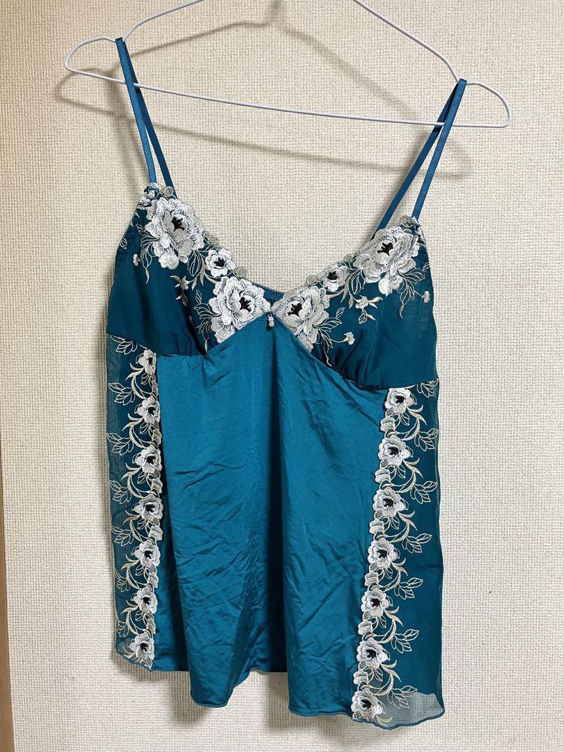 electric blue mint cocktail slip dress set