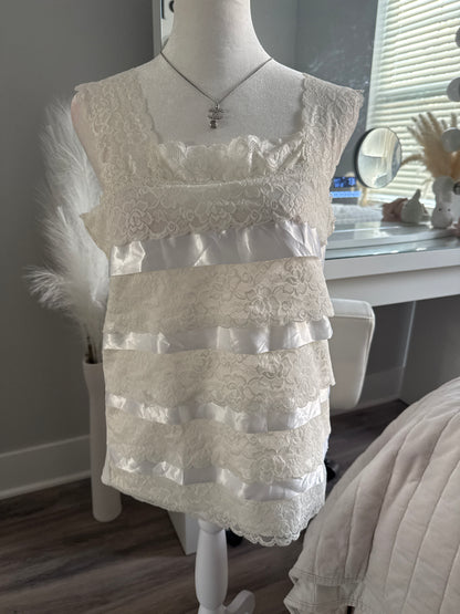 white cranberry cosmopolitan camisole