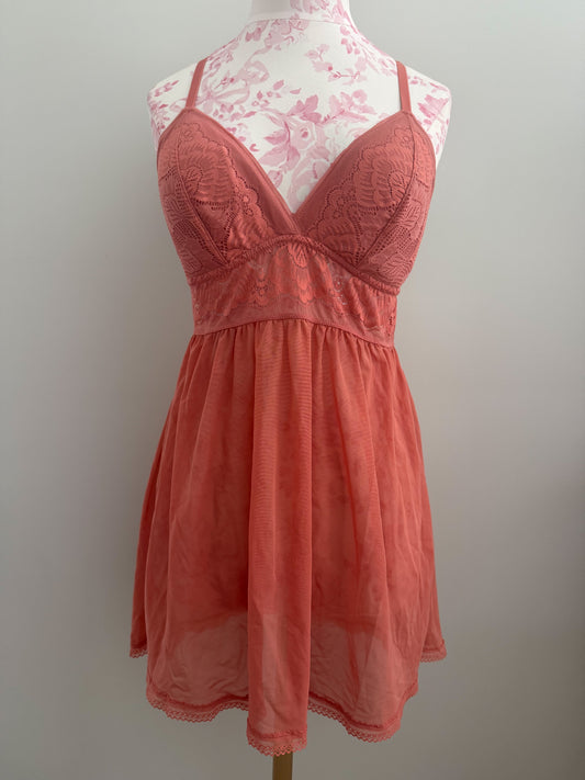 spiced cider kiss slip dress