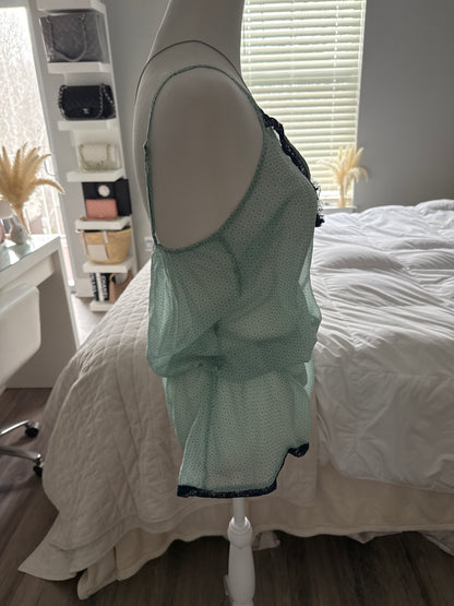 blue cotton candy cocktail romper