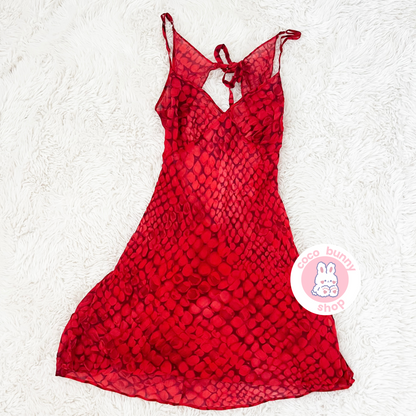 victoria secret spicy snake print slip dress