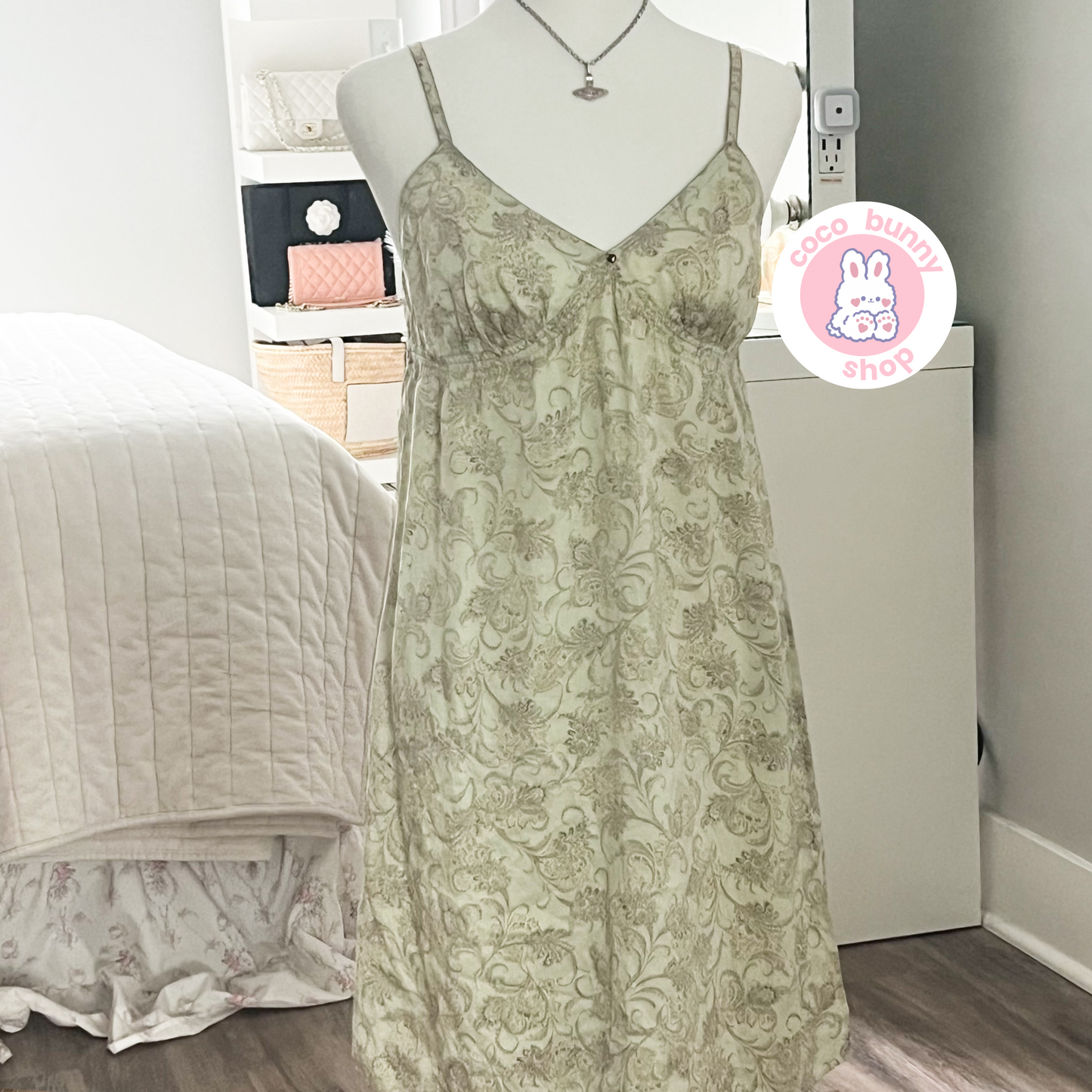 vintage victoria's secret paisley slip dress