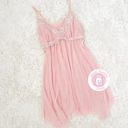 eblin floral raspberry margarita slip dress